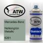 Preview: Mercedes-Benz, Nelkengrün Metallic, 6261: 400ml Sprühdose, von ATW Autoteile West.